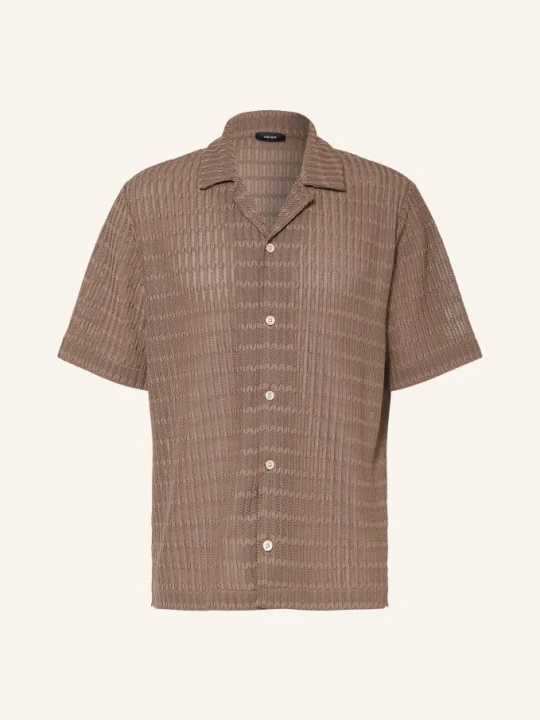 Zdjęcie produktu Reiss Wzorzysta Koszula Sid Comfort Fit Z Dżerseju beige BRĄZOWY