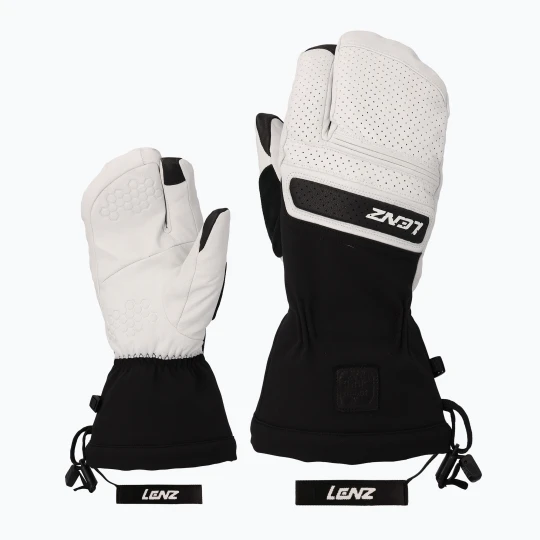 Zdjęcie produktu Rękawice narciarskie damskie Lenz Think About Lobster white/black