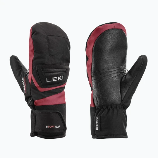 Zdjęcie produktu Rękawice narciarskie dziecięce LEKI Griffin 3D Junior Mitt black / rose
