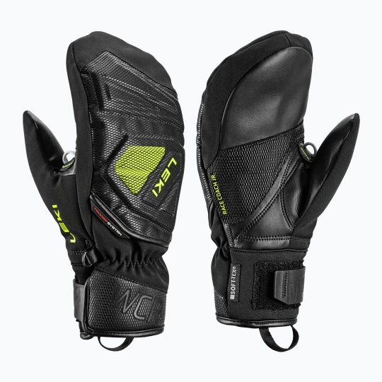 Zdjęcie produktu Rękawice narciarskie dziecięce LEKI WCR C-Tech 3D Junior Mitt black / ice lemon