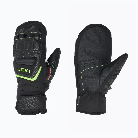 Zdjęcie produktu Rękawice narciarskie dziecięce LEKI WCR Team 3D Junior Mitt black / ice lemon