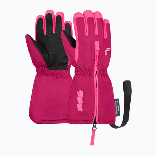 Zdjęcie produktu Rękawice narciarskie dziecięce Reusch Tom fuchs purp / knockout pink
