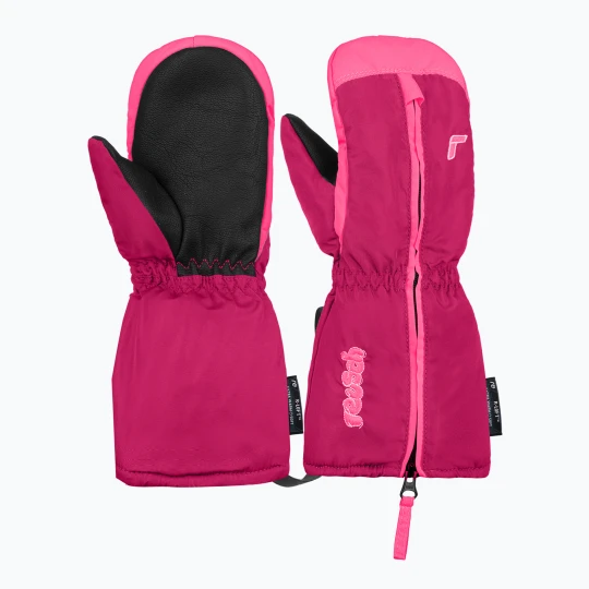 Zdjęcie produktu Rękawice narciarskie dziecięce Reusch Tom Mitten fuchsia purple / knockout pink Fioletowy