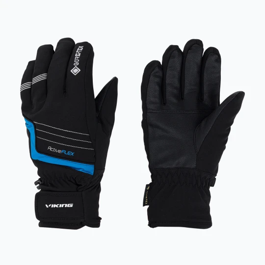Zdjęcie produktu Rękawice narciarskie dziecięce Viking Helix GTX blue Czarny