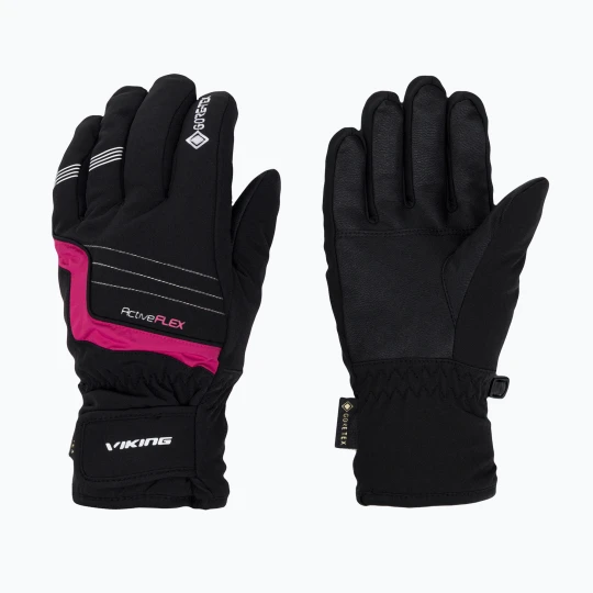 Zdjęcie produktu Rękawice narciarskie dziecięce Viking Helix GTX pink Czarny