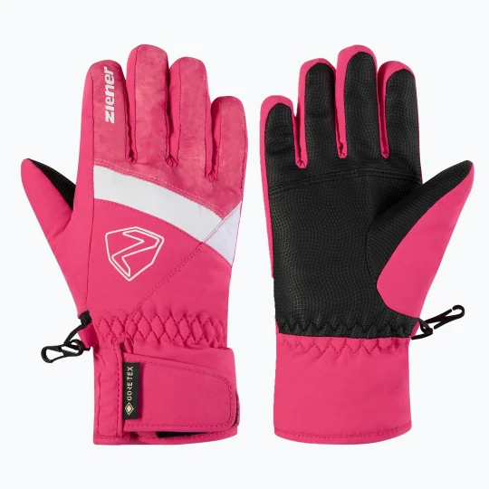 Zdjęcie produktu Rękawice narciarskie dziecięce ZIENER Leif GTX-Z tie-dye pop pink