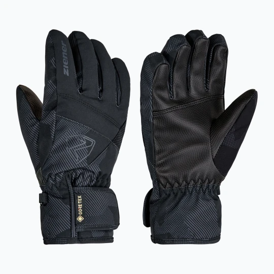Zdjęcie produktu Rękawice narciarskie dziecięce Ziener Leif-Z GTX black / gray ink camo