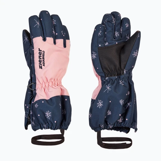 Zdjęcie produktu Rękawice narciarskie dziecięce ZIENER Levio AS Minis snowcrystal print Granatowy