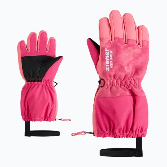 Zdjęcie produktu Rękawice narciarskie dziecięce ZIENER Levio AS Minis tie dye pop pink