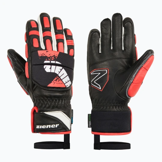 Zdjęcie produktu Rękawice narciarskie dziecięce Ziener Lonos-Z AS PR black / red