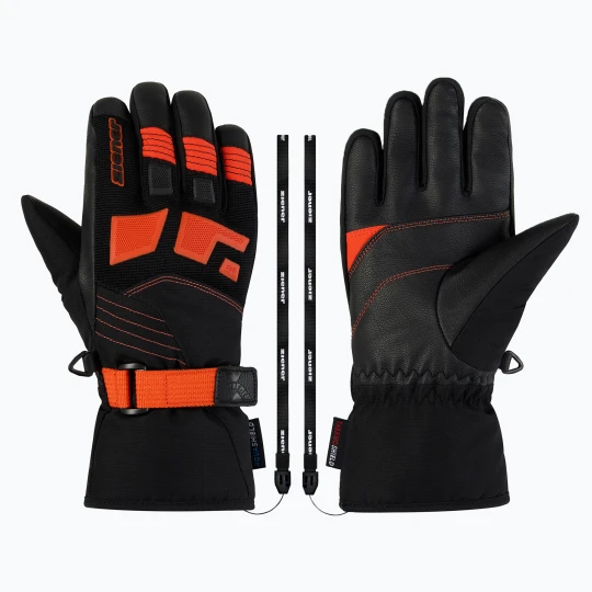 Zdjęcie produktu Rękawice narciarskie dziecięce ZIENER Lukian-Z AS black / orange red