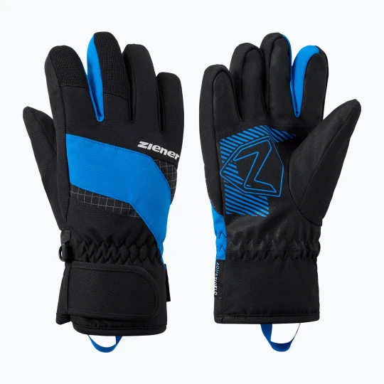 Zdjęcie produktu Rękawice narciarskie dziecięce ZIENER Luuki-Z Aquashield black / persian blue