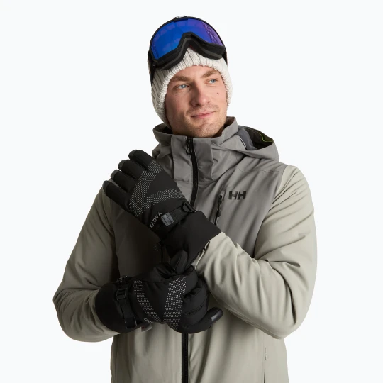 Zdjęcie produktu Rękawice narciarskie KADVA Mountain Flow Pro skóra 3M Thinsulate czarny