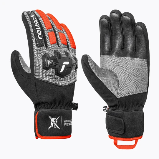 Zdjęcie produktu Rękawice narciarskie męskie Reusch Worldcup Warrior R-Tex XT black / silver / fluo red