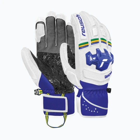 Zdjęcie produktu Rękawice narciarskie męskie Reusch Worldcup Warrior SC lucas braathen Biały
