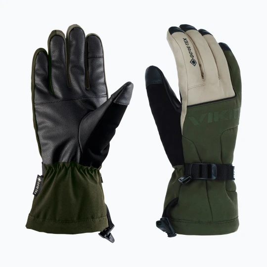 Zdjęcie produktu Rękawice narciarskie męskie Viking Hudson Gore-Tex Freeride olive / beige Zielony