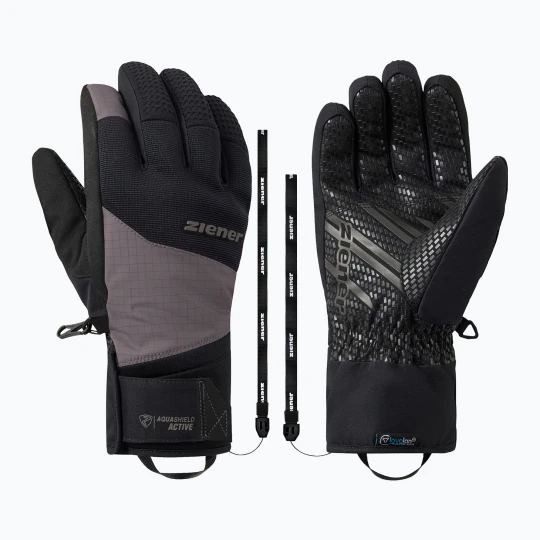 Zdjęcie produktu Rękawice narciarskie męskie Ziener Gastius-Z Aquashield AW Glove magnet Czarny