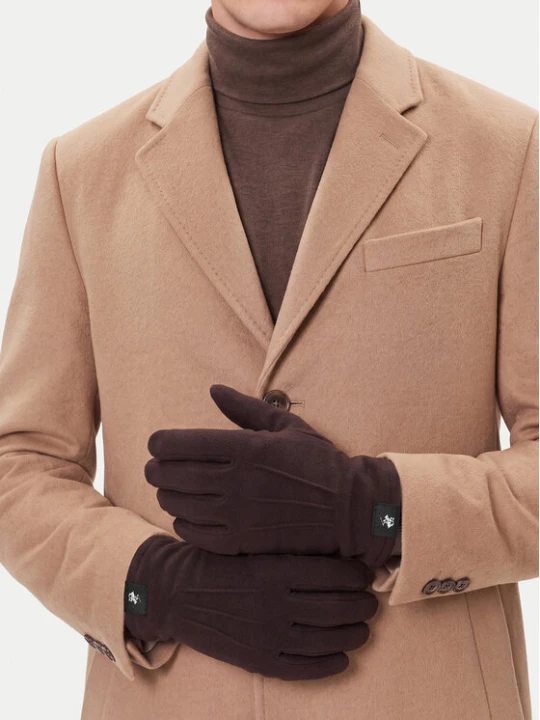 Zdjęcie produktu Rękawiczki Beverly Hills Polo Club CWBEO-BHPC-M6-011-AW26 Brązowy