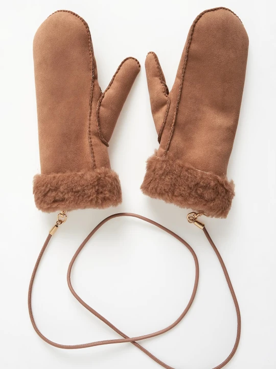 Zdjęcie produktu Rękawiczki damskie wełniane Sand MAX MARA ACCESSORI