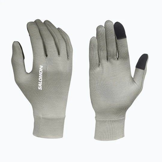 Zdjęcie produktu Rękawiczki do biegania Salomon Merino Gloves castor gray Szary