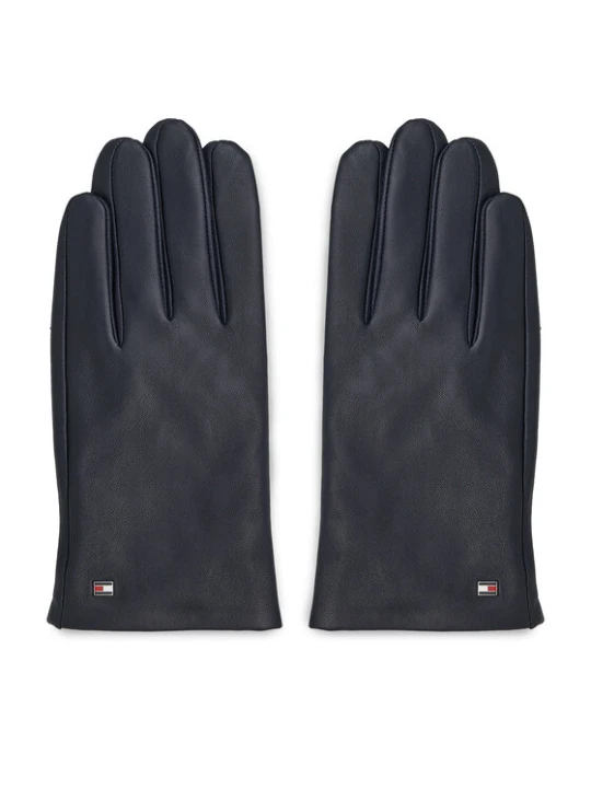 Zdjęcie produktu Rękawiczki Męskie Tommy Hilfiger Essential Flag Leather Gloves AM0AM11482 Granatowy