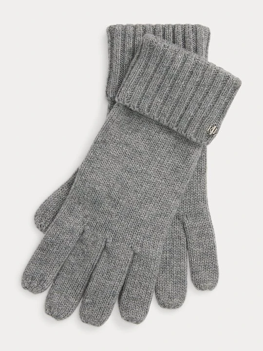 Zdjęcie produktu Rękawiczki pięciopalcowe Lauren Ralph Lauren szary