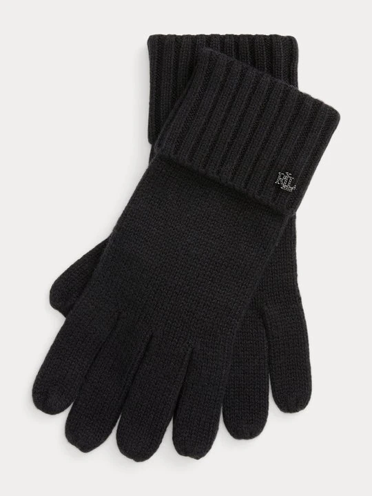 Zdjęcie produktu Rękawiczki pięciopalcowe Lauren Ralph Lauren czarny