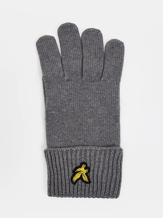 Zdjęcie produktu Rękawiczki pięciopalcowe Lyle & Scott szary melanż