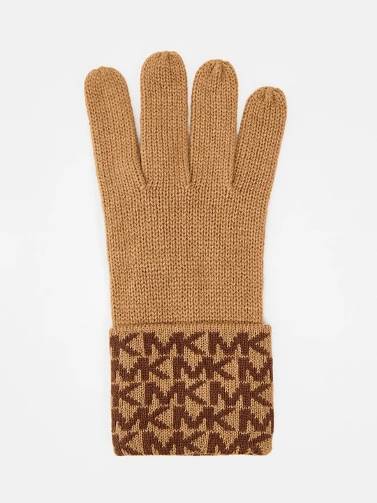 Zdjęcie produktu Rękawiczki pięciopalcowe Michael Kors wielbłądzi