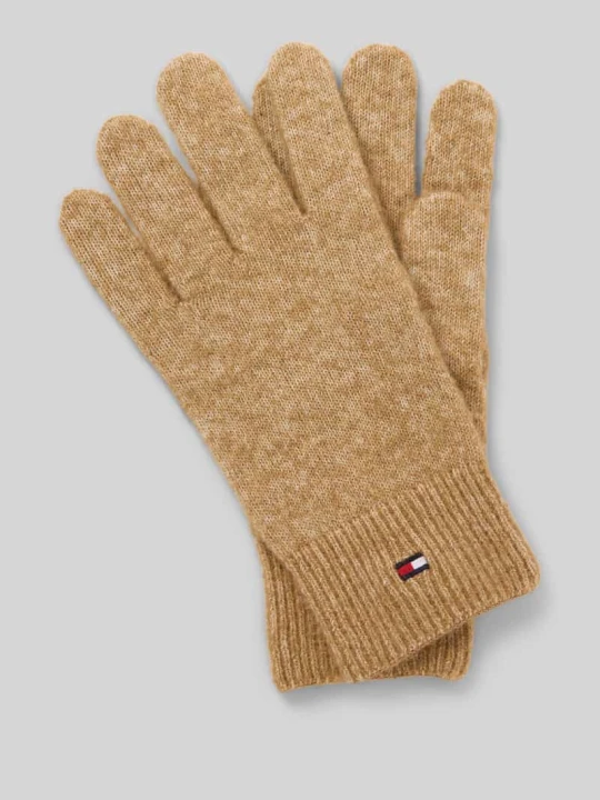 Zdjęcie produktu Rękawiczki z dodatkiem wełny Tommy Hilfiger Beżowy