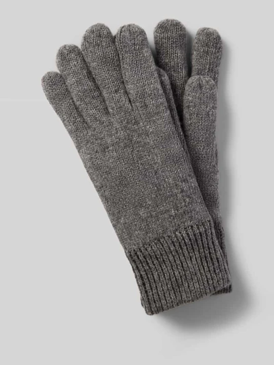 Zdjęcie produktu Rękawiczki z mieszanki wełny z prążkowanymi ściągaczami Barbour Ciemnoniebieski