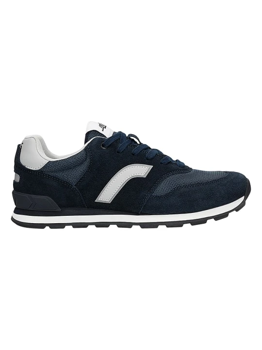 Zdjęcie produktu Relaks Skórzane sneakersy w kolorze granatowo-szarym rozmiar: 41