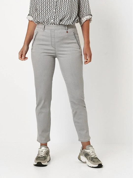 Zdjęcie produktu Relaxed by TONI Dżinsy - Slim fit - w kolorze szarym rozmiar: 48K