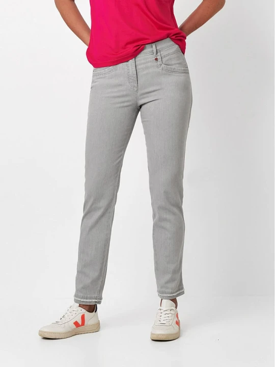Zdjęcie produktu Relaxed by TONI Dżinsy - Slim fit - w kolorze szarym rozmiar: 46K