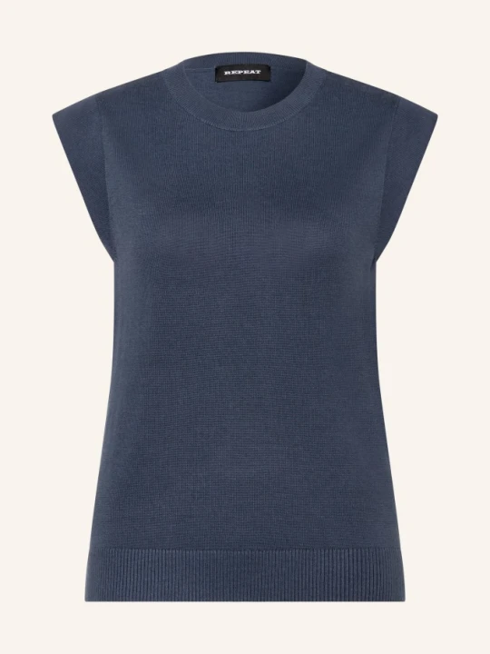 Zdjęcie produktu Repeat Dzianinowy Top blau GRANATOWY