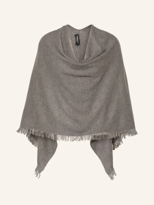 Zdjęcie produktu Repeat Ponczo Z Kaszmiru beige SZARY