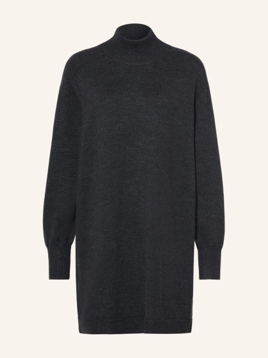 Zdjęcie produktu Repeat Sukienka Z Dzianiny Z Wełny Merynosowej grau CZIEMNOSZARY