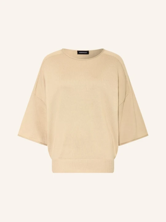 Zdjęcie produktu Repeat Sweter Oversize Z Rękawami 3/4 beige