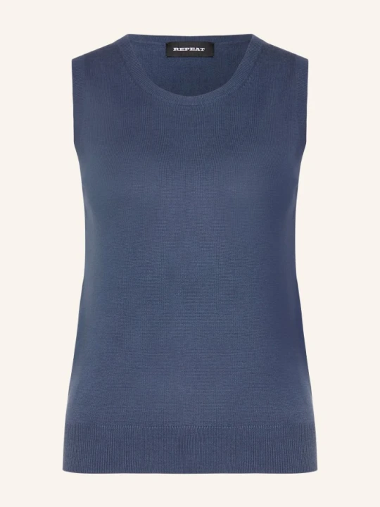 Zdjęcie produktu Repeat Top Z Dzianiny blau GRANATOWY