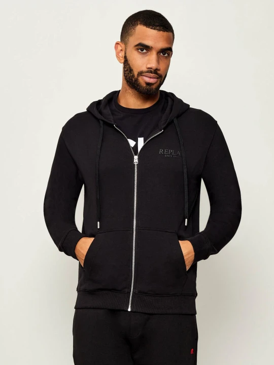 Zdjęcie produktu Replay Bluza TERRY | Regular Fit czarny