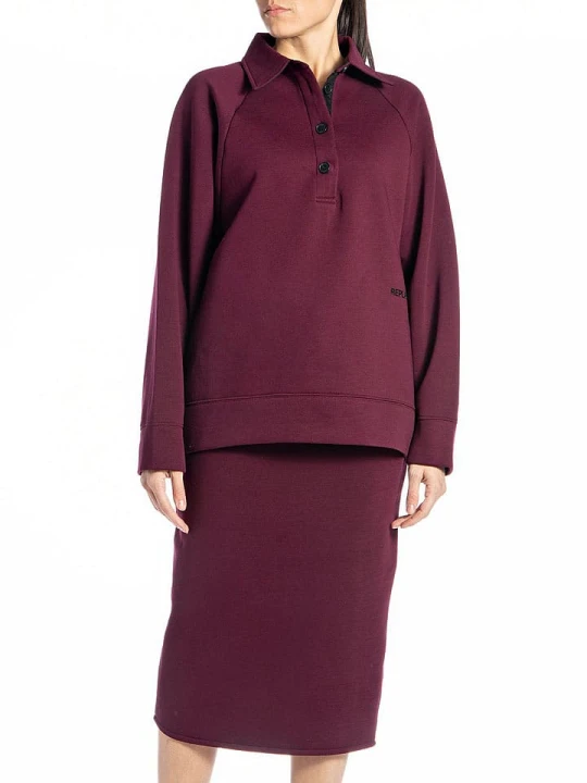 Zdjęcie produktu Replay Bluza w kolorze bordowym rozmiar: M