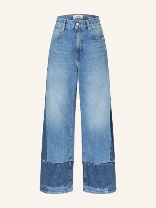 Zdjęcie produktu Replay Dżinsy Z Szerokimi Nogawkami Idalya blau 009 MEDIUM BLUE
