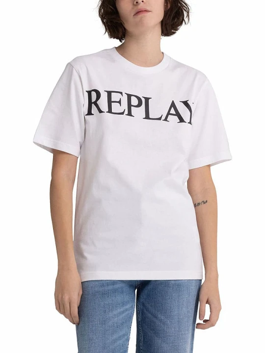 Zdjęcie produktu Replay Koszulka w kolorze białym rozmiar: M