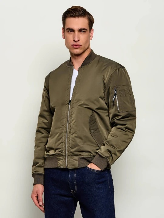Zdjęcie produktu Replay Kurtka bomber POLY | Regular Fit oliwkowy