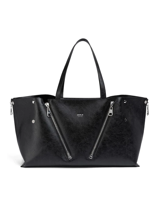 Zdjęcie produktu Replay Shopper bag w kolorze czarnym - 50 x 30 x 18 cm rozmiar: onesize