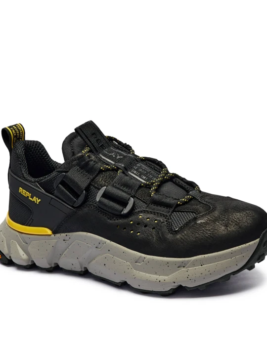 Zdjęcie produktu Replay Skórzane sneakersy czarny