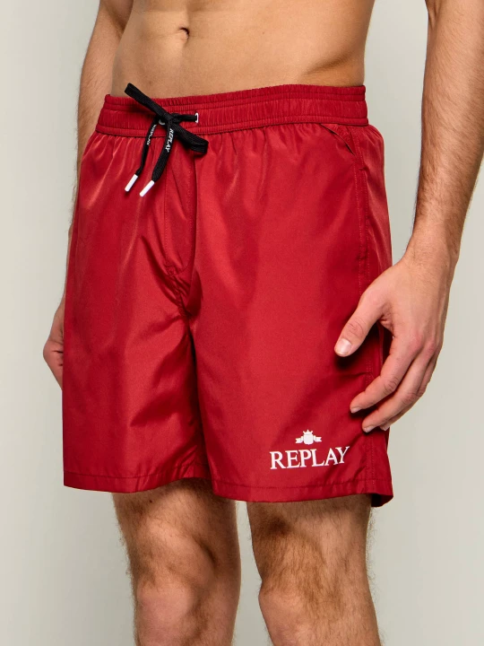 Zdjęcie produktu Replay Szorty kąpielowe | Regular Fit czerwony