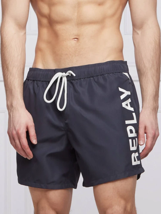 Zdjęcie produktu Replay Szorty kąpielowe | Regular Fit granatowy