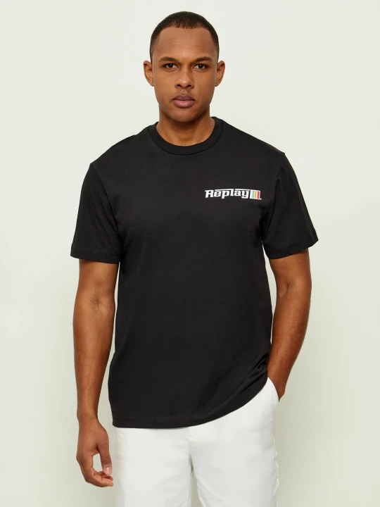 Zdjęcie produktu Replay T-shirt | Regular Fit czarny