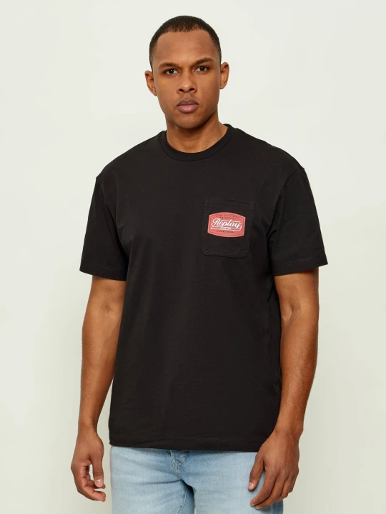 Zdjęcie produktu Replay T-shirt | Regular Fit czarny